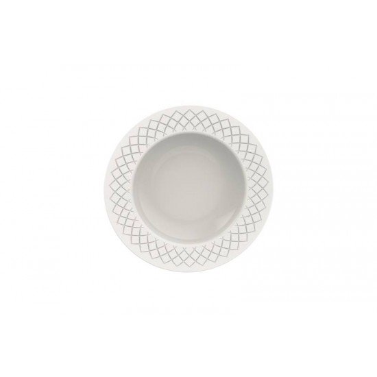 PRATO FUNDO TRAMONTINA INGRID EM PORCELANA 23 CM