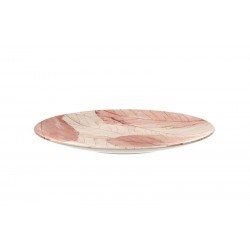 PRATO RASO TRAMONTINA ROSÉ EM PORCELANA DECORADA 28 CM