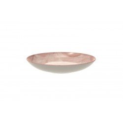 PRATO FUNDO TRAMONTINA ROSÉ EM PORCELANA DECORADA 22 CM