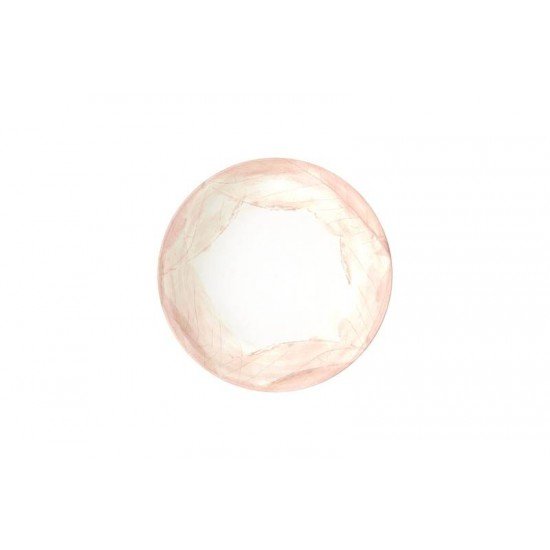 PRATO FUNDO TRAMONTINA ROSÉ EM PORCELANA DECORADA 22 CM