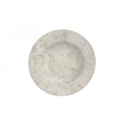 PRATO RASO TRAMONTINA TRAVERTINO EM PORCELANA DECORADA 27 CM