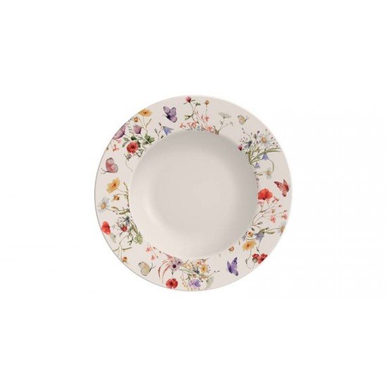 PRATO RASO TRAMONTINA ANA CLARA EM PORCELANA DECORADA 27 CM