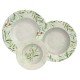 JOGO DE PRATOS TRAMONTINA OLIVA EM PORCELANA DECORADA 12 PEÇAS