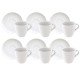 DISPLAY 12 PEÇAS DE XÍCARAS DE CAPUCCINO PAOLA EM PORCELANA 200 ML TRAMONTINA