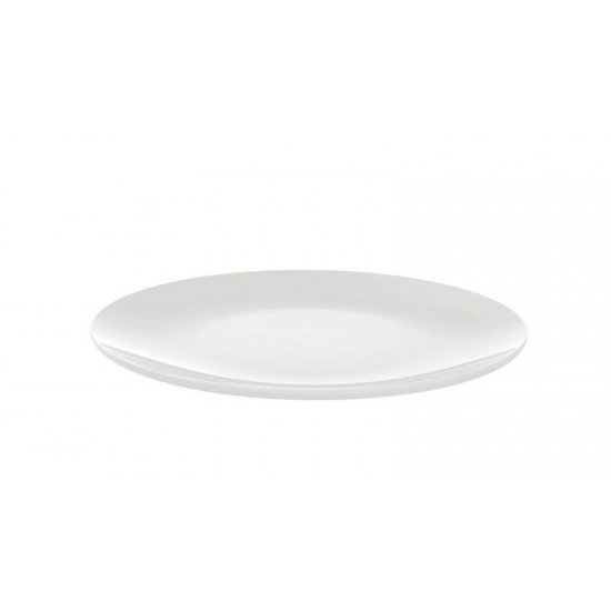 PRATO RASO TRAMONTINA BÁRBARA EM PORCELANA BRANCA 28 CM