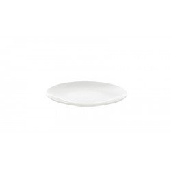 PRATO SOBREMESA TRAMONTINA EM PORCELANA BRANCA 19 CM