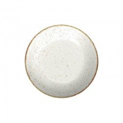 PRATO FUNDO TRAMONTINA RÚSTICO MARROM EM PORCELANA DECORADA 22 CM