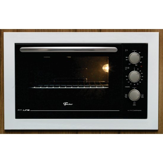 FORNO ELETRICO DE EMBUTIR FIT LINE 48 LITROS BRANCO FISCHER