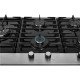 COOKTOP A GÁS 5 BOCAS TRIPLA CHAMA PLATINIUM TREMPE DE FERRO FUNDIDO MESA EM VIDRO BIVOLT FISCHER
