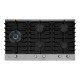 COOKTOP A GÁS 5 BOCAS TRIPLA CHAMA PLATINIUM TREMPE DE FERRO FUNDIDO MESA EM VIDRO BIVOLT FISCHER