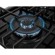 COOKTOP A GÁS 5 BOCAS TRIPLA CHAMA PLATINIUM TREMPE DE FERRO FUNDIDO MESA EM VIDRO BIVOLT FISCHER