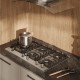 COOKTOP A GÁS 5 BOCAS TRIPLA CHAMA PLATINIUM TREMPE DE FERRO FUNDIDO MESA EM VIDRO BIVOLT FISCHER